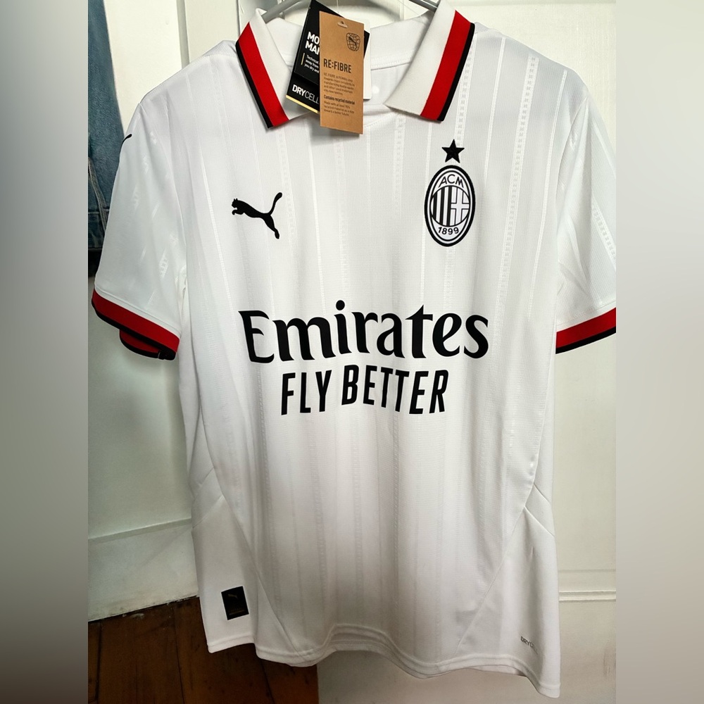 Puma White Authentic Football Jersey